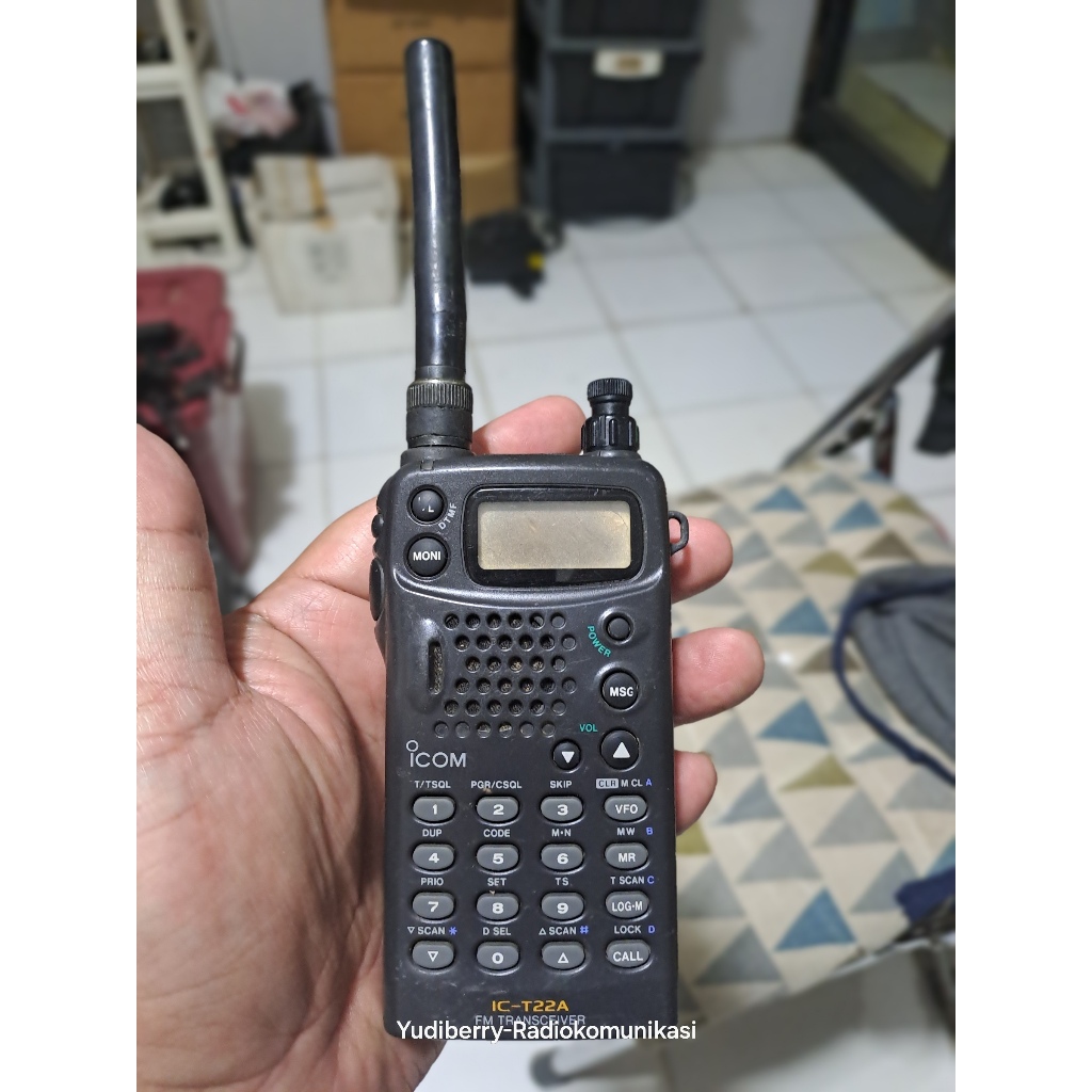 Ht Icom Ic T22A Dual Band Walkie Talkie ICOM T22a Hidup Bahan Kanibal
