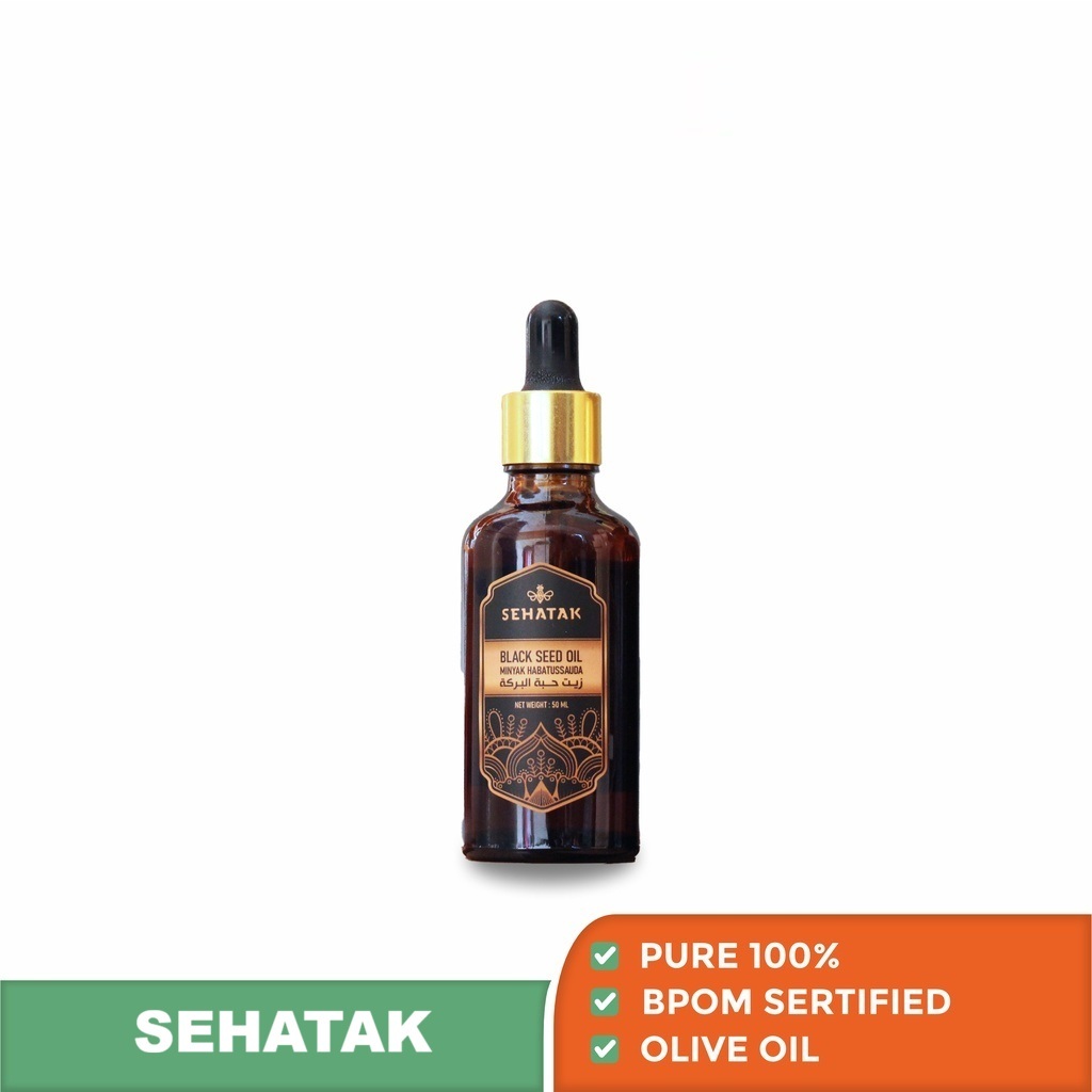 Sehatak - Minyak Habatussauda 50ml Original Ekstrak Jintan Hitam Murni Herbal Alami untuk Imun & Kes