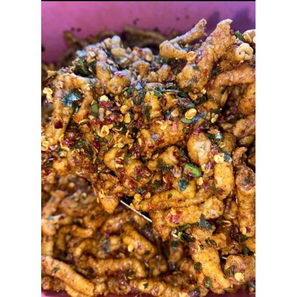 Usus Pedas Krispy Daun Jeruk