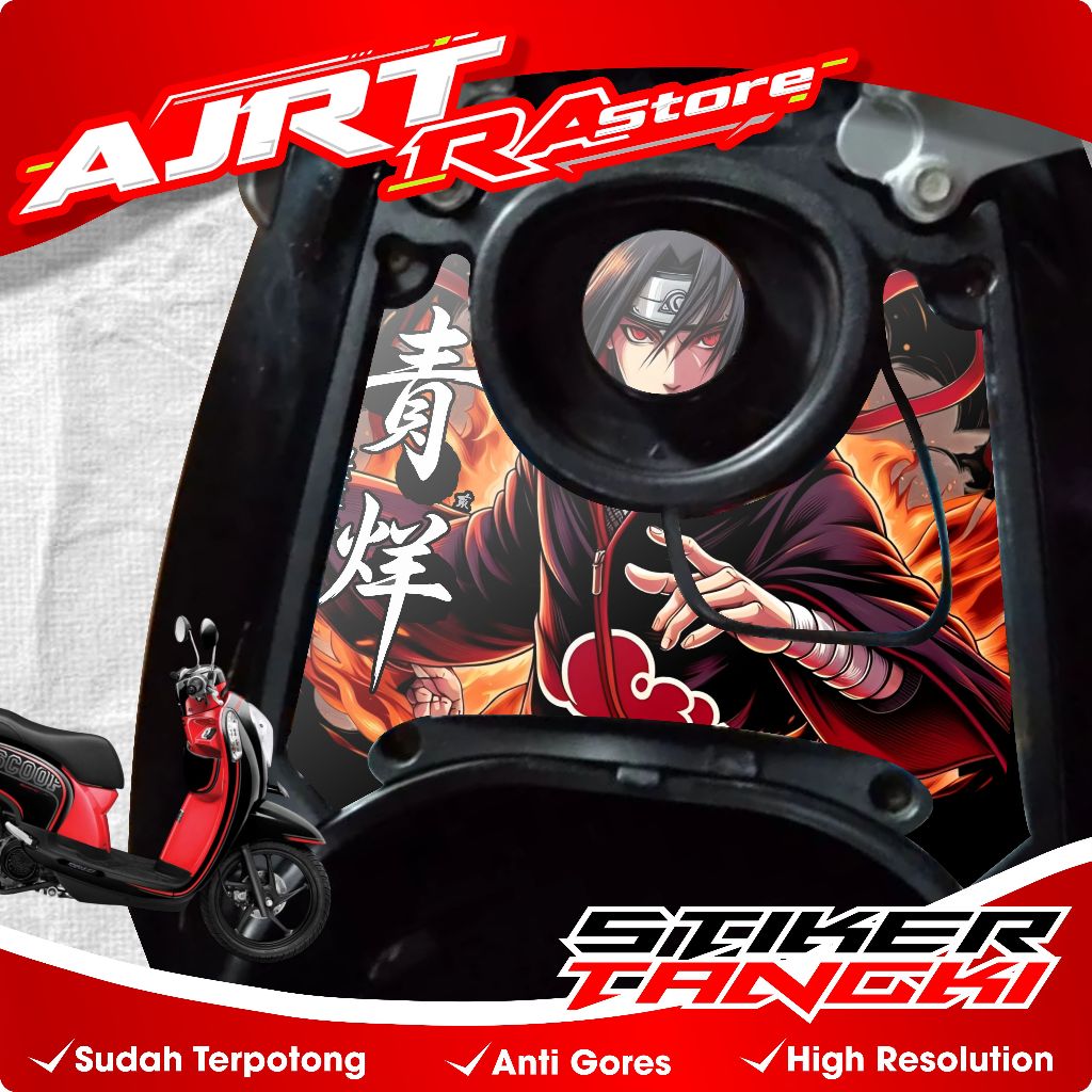 Stiker Tangki bensin Scoopy 2014/2016 - Sticker Anti air/pudar - Stiker sudah di cutting