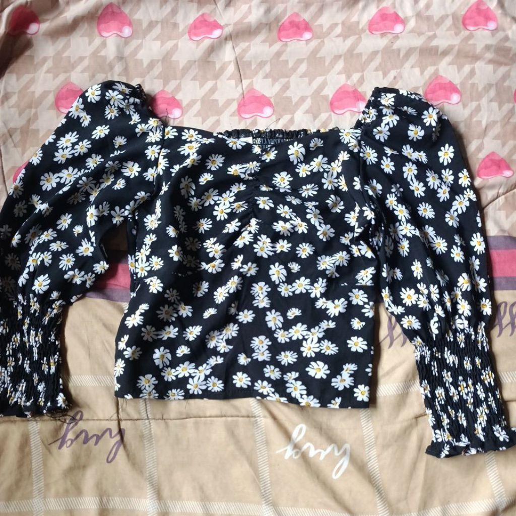 PL baju SABRINA dada kerut LIKE NEW