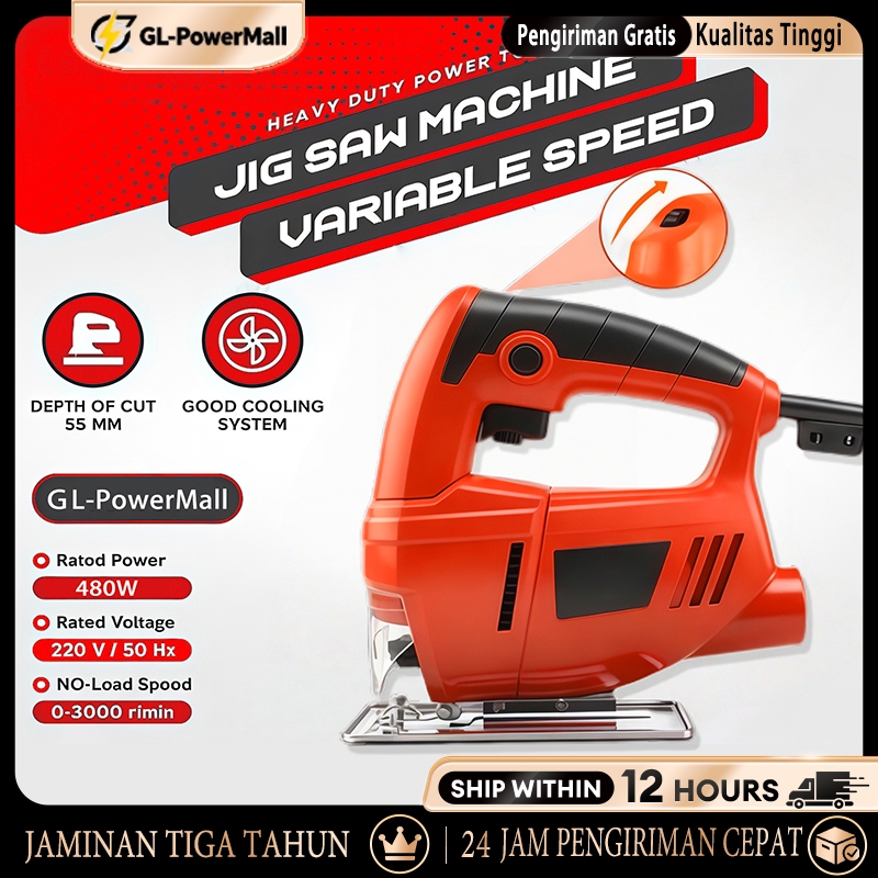 Mesin Gergaji kayu Kekuatan Tinggi Mesin Gergaji Kayu Jig Saw Mesin Potong Kayu Jigsaw Mesin Gergaji