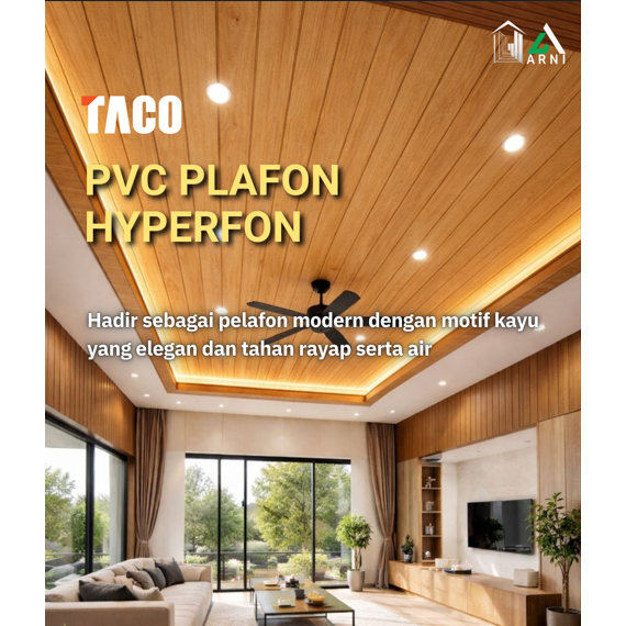 TACO Plafon pvc  hyperfon Harga per lembar