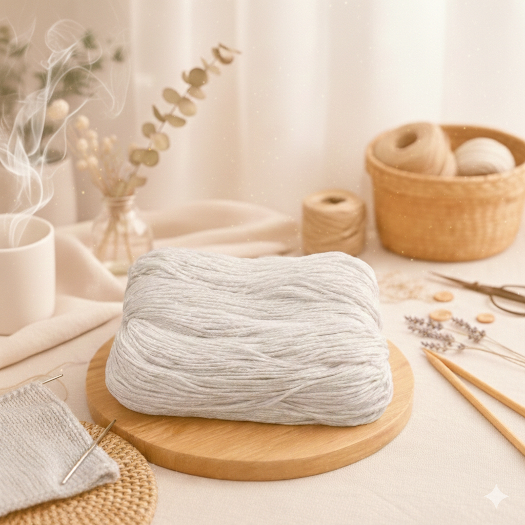 ( Ecer )Tali Makrame 3mm 1Kg – Benang Rajut Halus, Tidak Mudah Kusut, Siap Produksi