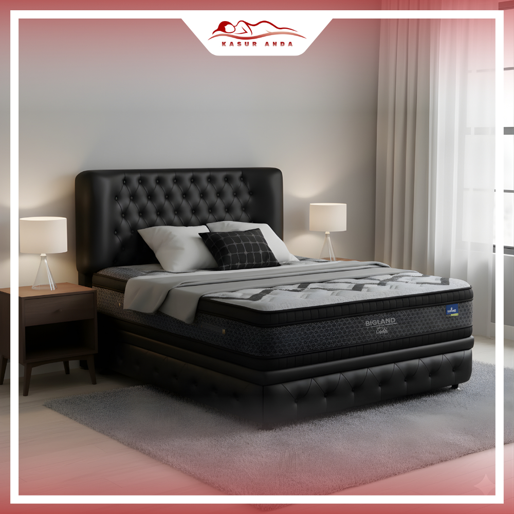Kasur Springbed dengan tambahan busa atas dan bawah by BIGLAND