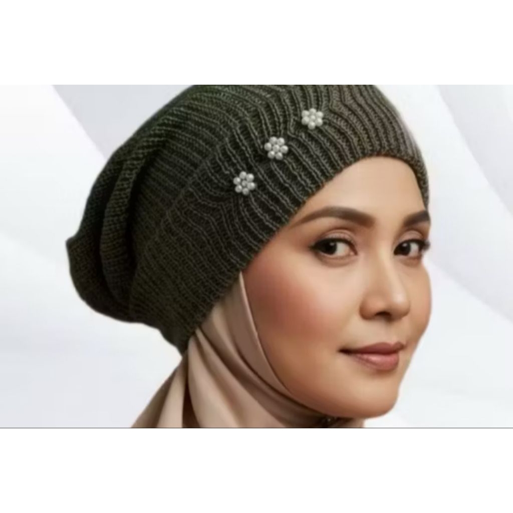 Topi Ciput Rajut Polos Tanpa Pet