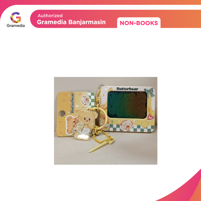Gramedia Banjarmasin - BNS SERIES BUTTER BEAR GENUINE FUN DRAWING BOARD PENDANT BUT