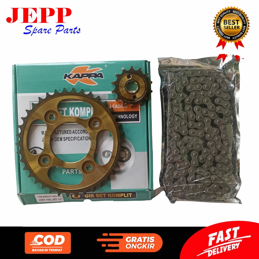 KAPPA GEAR SET KOMPLIT FIT NEW 38 / GEAR PAKET FIT NEW 38