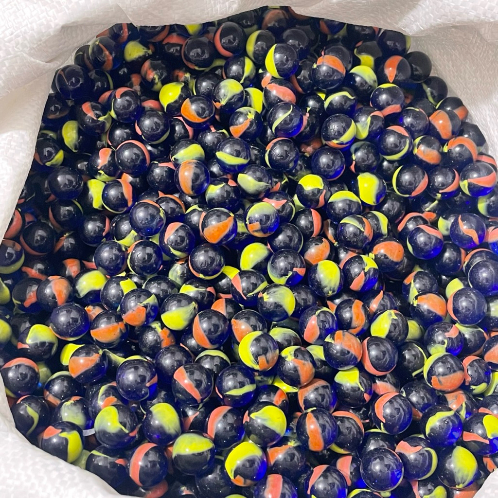 500 Gram (isi -+90an pcs) Gundu Kelereng Metalik Hitam / Gundu Hitam Metalik