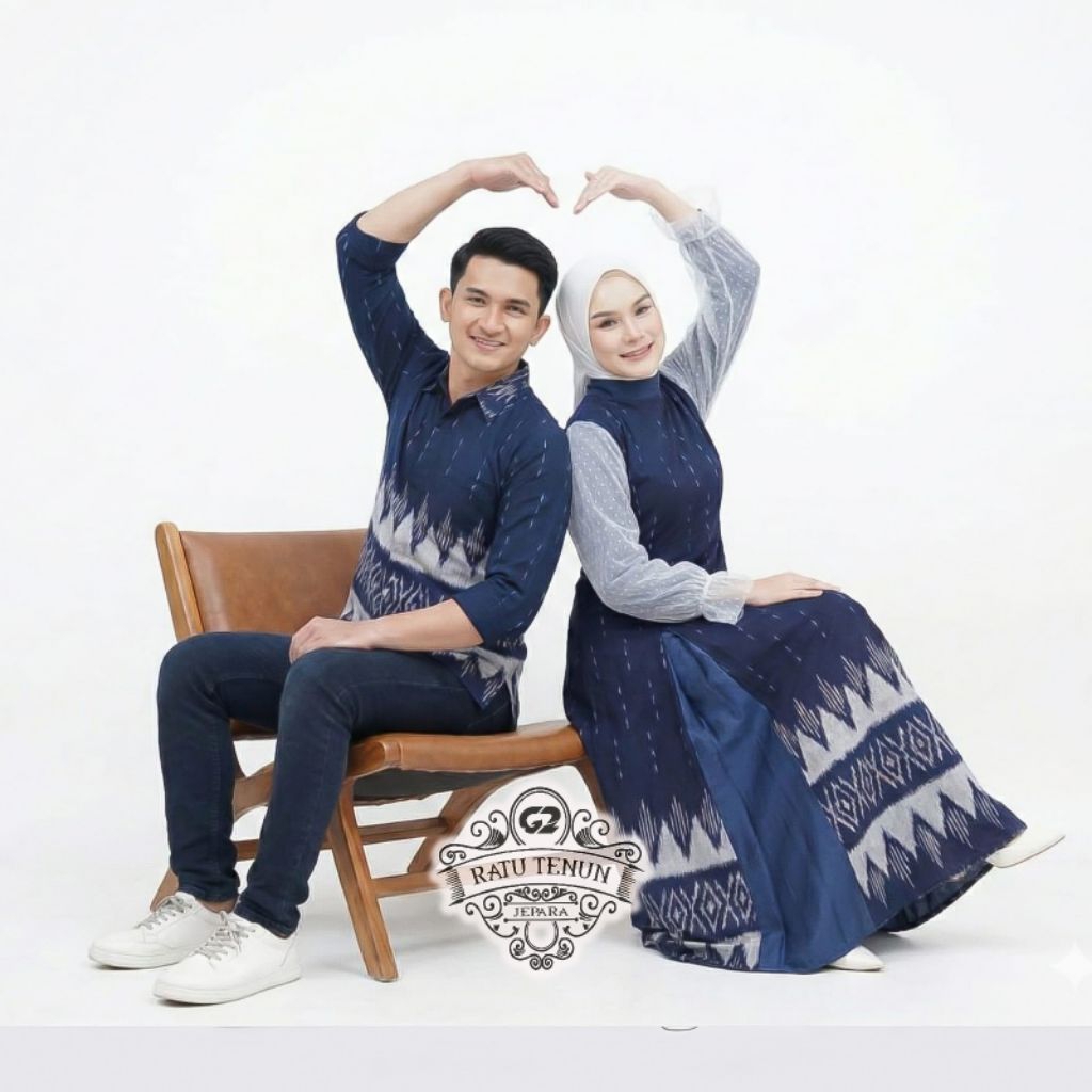 DRESS TENUN ZAFIRA NAVI , RATU TENUN JPR, Baju lamaran, baju muslimah, baju kondangan, baju santai