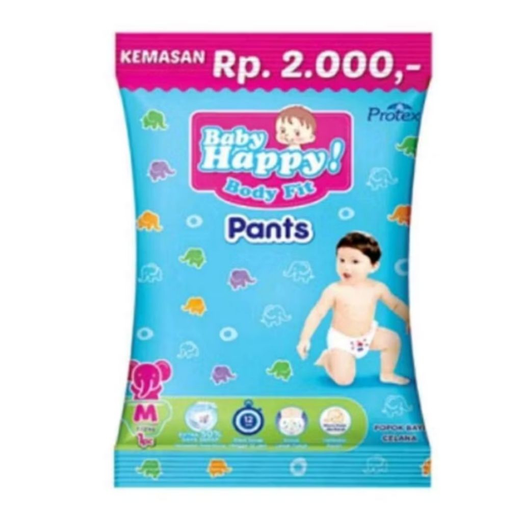 BABY HAPPY PANTS L M XL ISI 7 SACHET