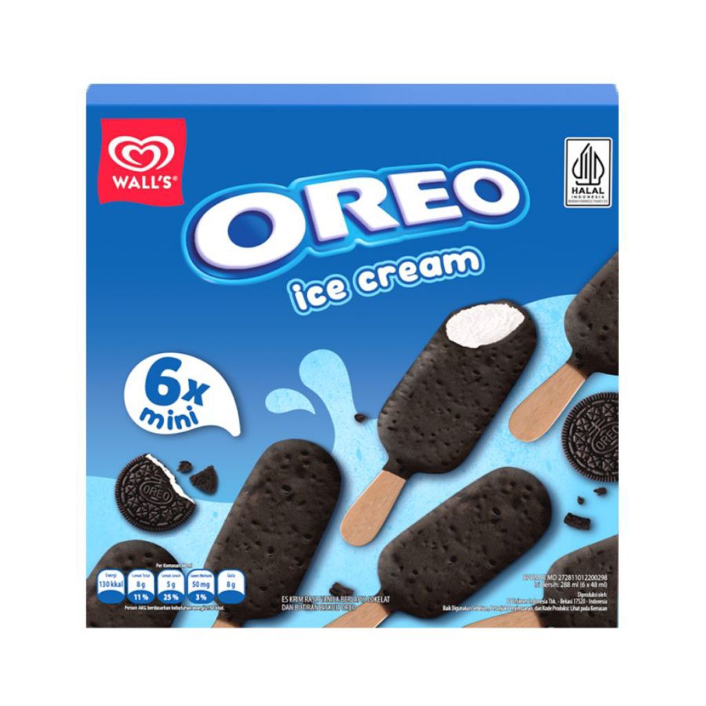 Walls Ice Cream Mini Oreo Box 6x48ml
