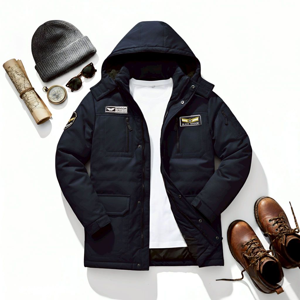 Jaket Parka Elegant Pria Bahan Kanvas - Jaket Pria