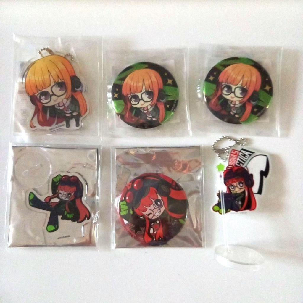 Persona 5 Royal Tactica P5R Rakuten Kuji Acrylic Stand Keyholder Badge Navi Oracle Sakura Futaba