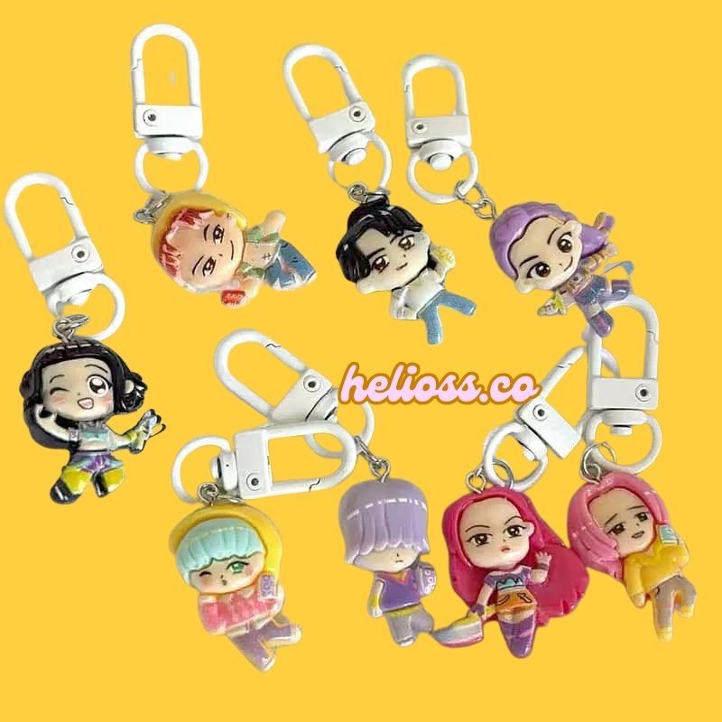 GANTUNGAN KUNCI RESIN DEMON HUNTERS KPOP KEYCHAIN LOT KAIT LOT KLIP KPOP DEMON HUNTERS RESIN GANTUNG