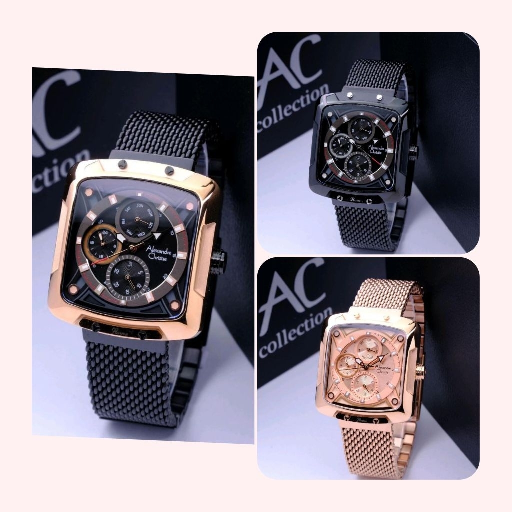 Alexandre Christie AC 3030 rantai Jam Tangan wanita  / Couple original