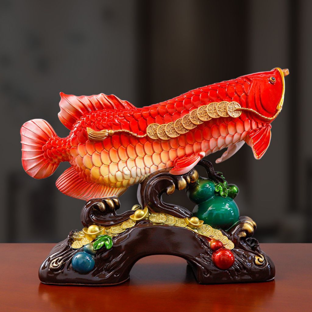 ARWANA S Merah S Pajangan Arwana Merah S Pajangan Fengshui Arwana Merah Ornamen Fengshui Arwana