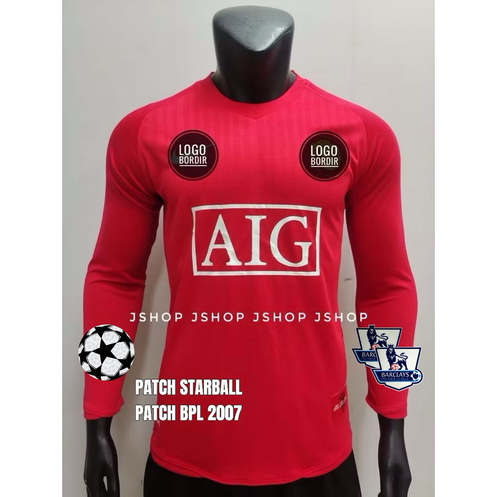 LIVE 6 BAJU BOLA JERSEY BOLA RETRO LENGAN PANJANG EMYU HOME 2007 BAJU BOLA JERSEY OLAHRAGA RETROO