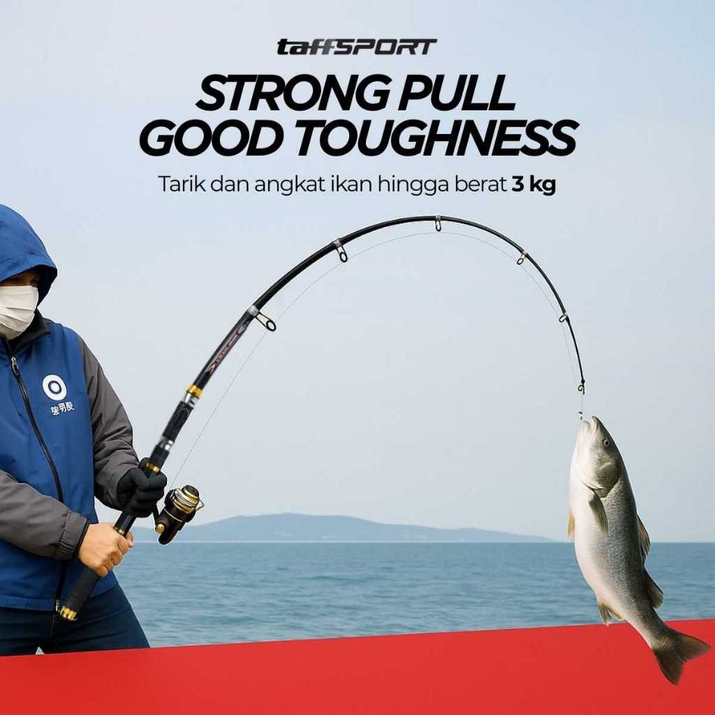 TaffSPORT GHOTDA Tongkat Joran Pancing Fishing Rod Portable Telescopic - C562L 3meter