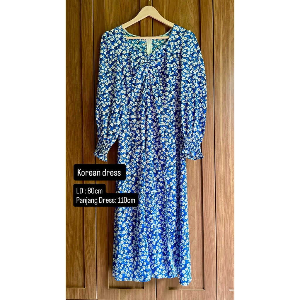Korean Dress | Dress Wanita| Baju Lengan Panjang Korea