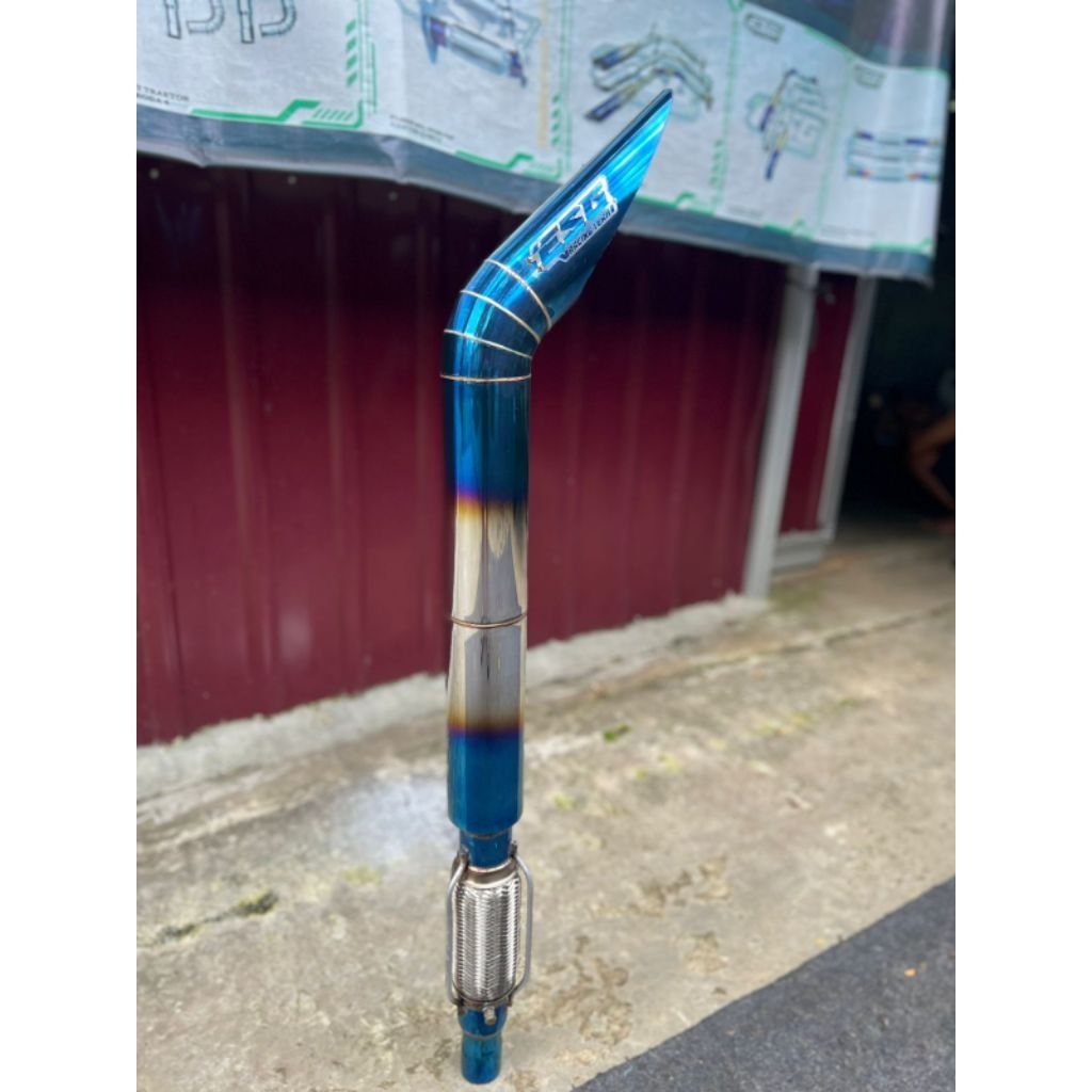 Knalpot jonder fleksibel 3in traktor roda 4 Holland, New holland