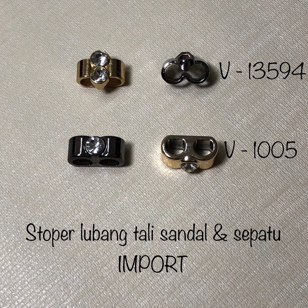 Stopper lubang tali sandal & sepatu import