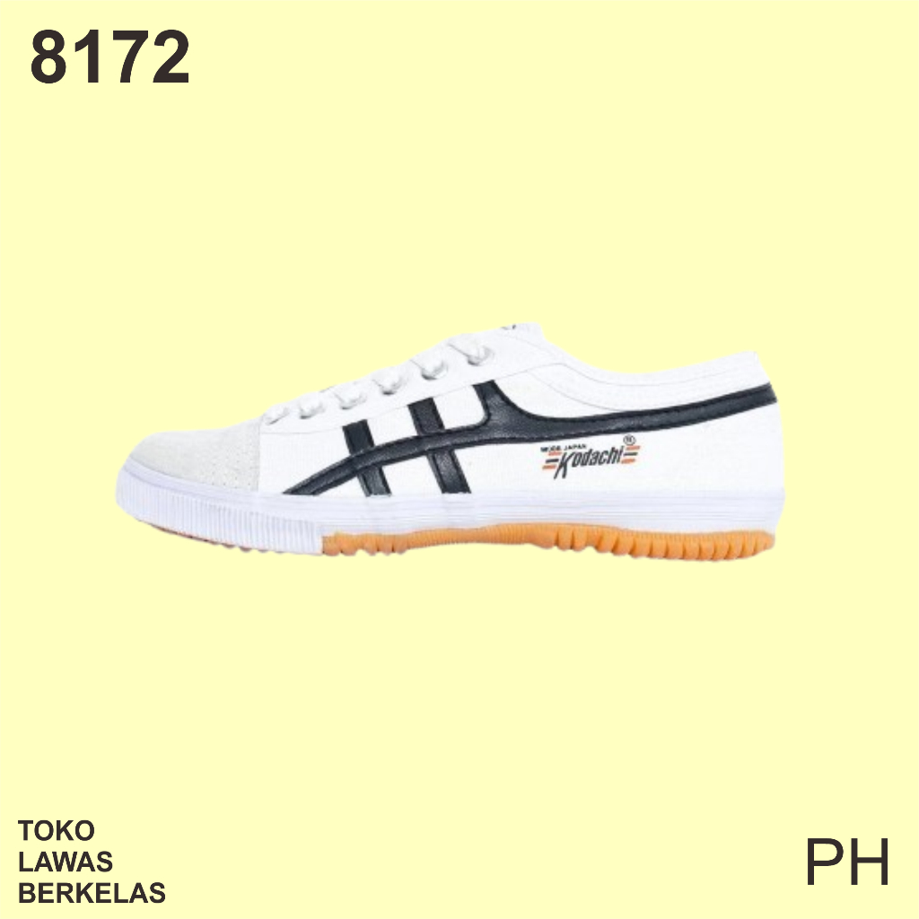 Sepatu Kodachi 8172 PH - Kodachi Shoes 8172 Putih Hitam - Sepatu Kodachi 8172 PH White Black