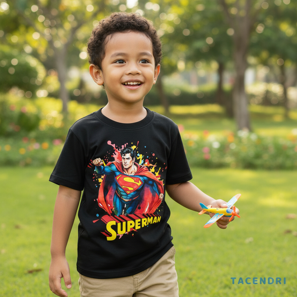 Tacendri Kaos Anak Premium Cotton – Baju Kaos Anak Marvel Lembut Adem Original