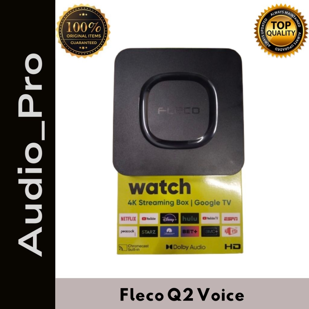ANDROID TV BOX FLECO Q2 VOICE / ANDROID TV BOX FLECO 4K HDMI