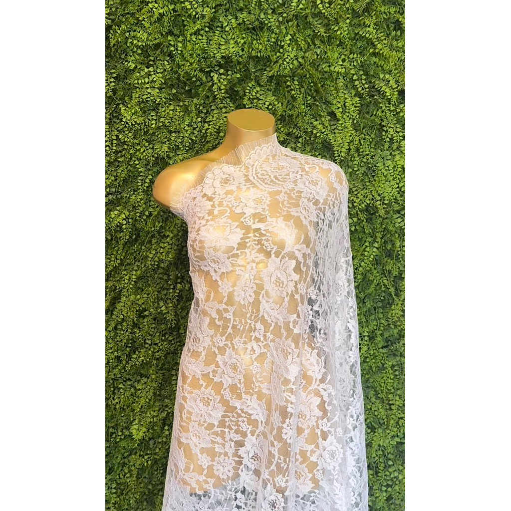 Brokat Prancis Original Putih