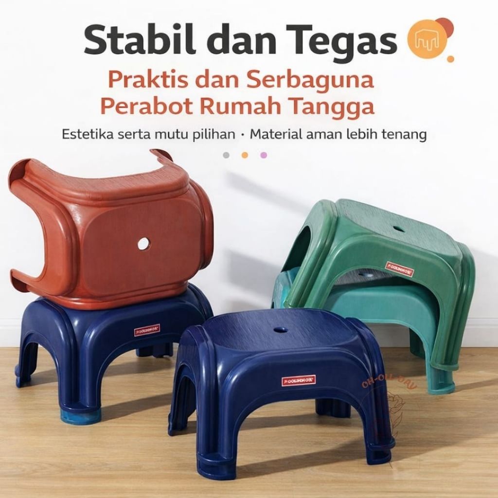 BANGKU JONGKOK / BANGKU PLASTIK / DINGKLIK KECIL / DINGKLIK PLASTIK / DINGKLIK PLASTIK TEBAL