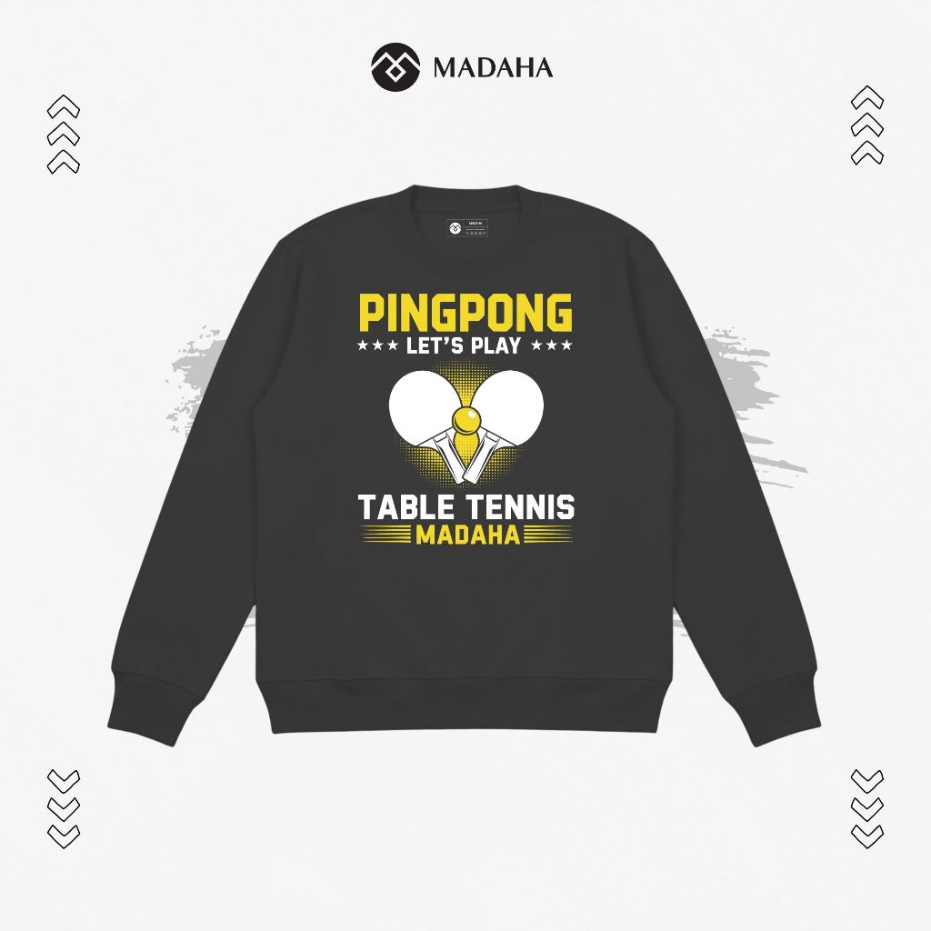 Madaha Sweater Crewneck Pingpong Small Ball Big Skill
