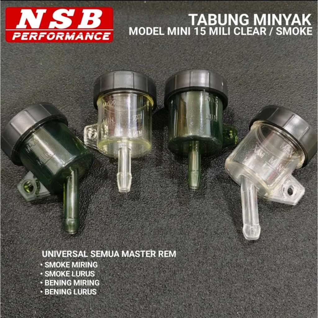 Tabung Minyak Rem Smoke Dan Bening Mika Botol Master Rem Depan Belakang Model Mini Beat fi Deluxe St