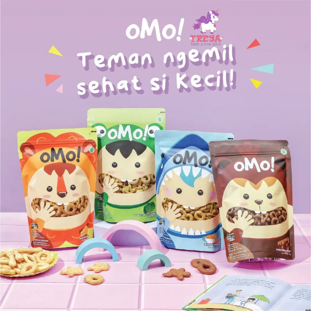 OMO - Mini Puff Cheese 25 gram - Snack/Camilan/Cemilan Sehat Bayi 1 Tahun++