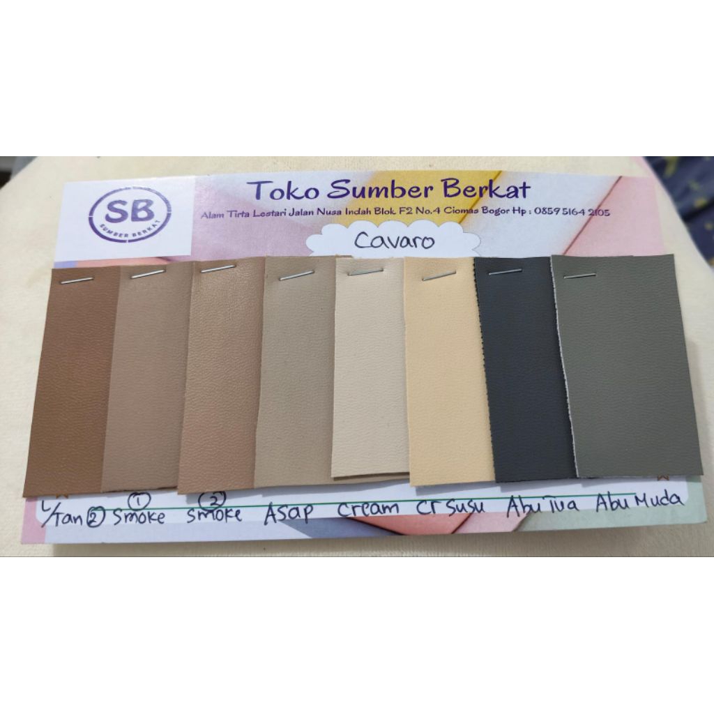 kain Sintetis, kulit imitasi. CAVARO / meteran (1.45m x 1m) untuk tas dan sepatu