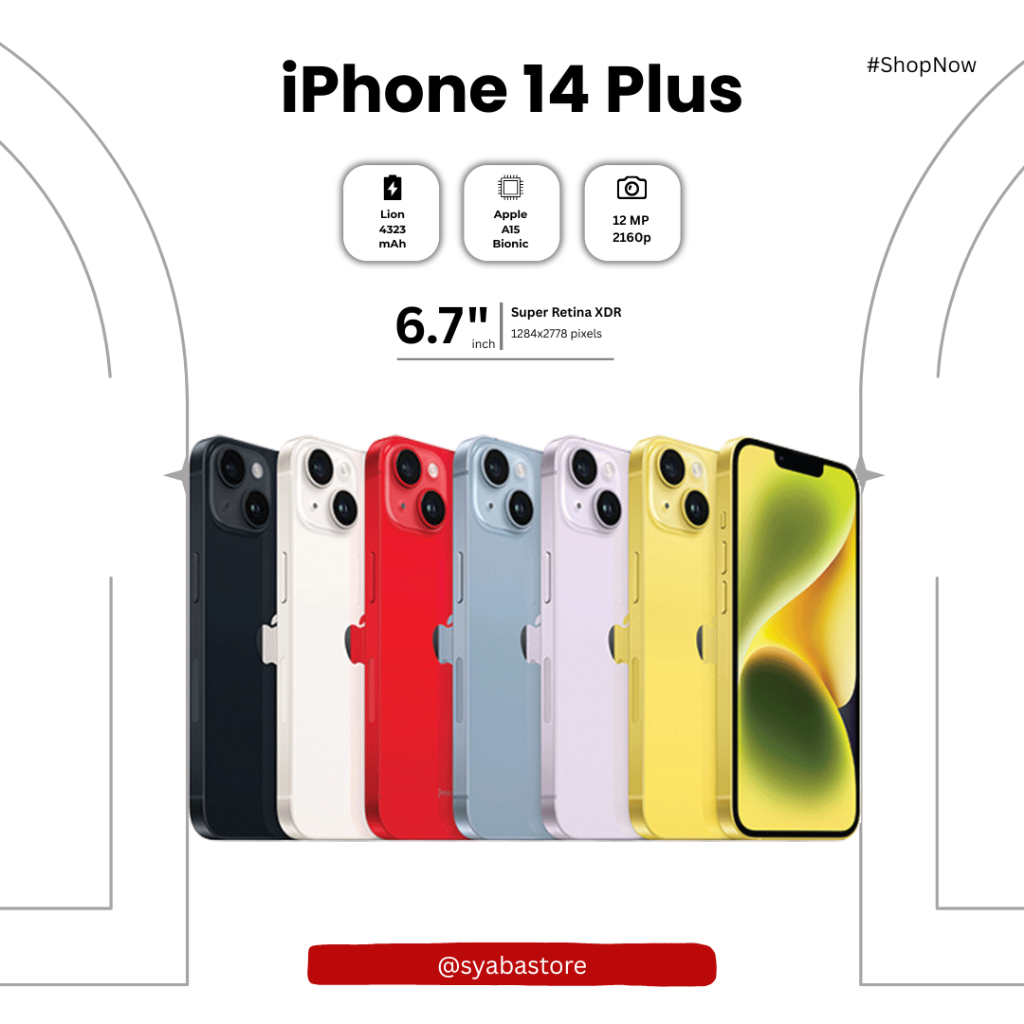 iPhone 14 plus second aman  all operator indonesia 100%