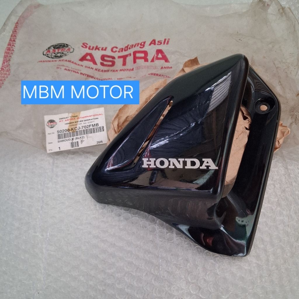 SHROUD COVER KUPINGAN KUPING TENGKI TANGKI KANAN HONDA TIGER 2000 LAWAS TILAS HITAM ORI ASTRA TIGER2