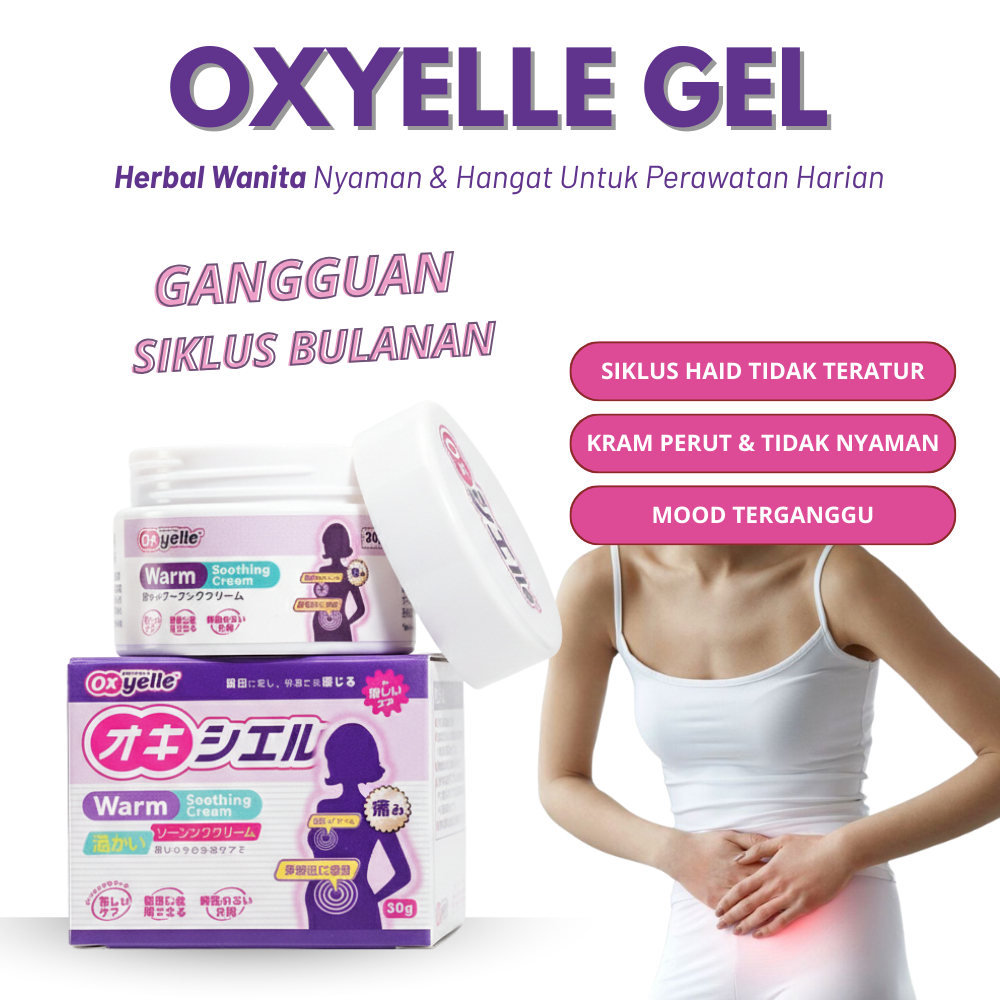 Oxyelle Gel Hangat Perut Releks Nyeri Haid Hangat Perut Rileks, Aktivitas Lancar