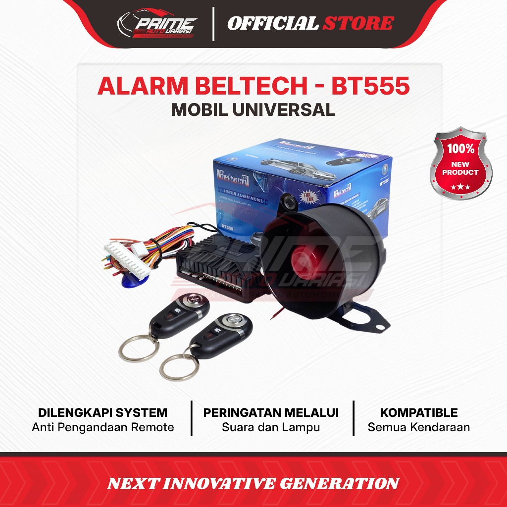 ALARM MOBIL Beltech BT555 - ALARM MOBIL AVANZA - ALARM MOBIL TUK TUK