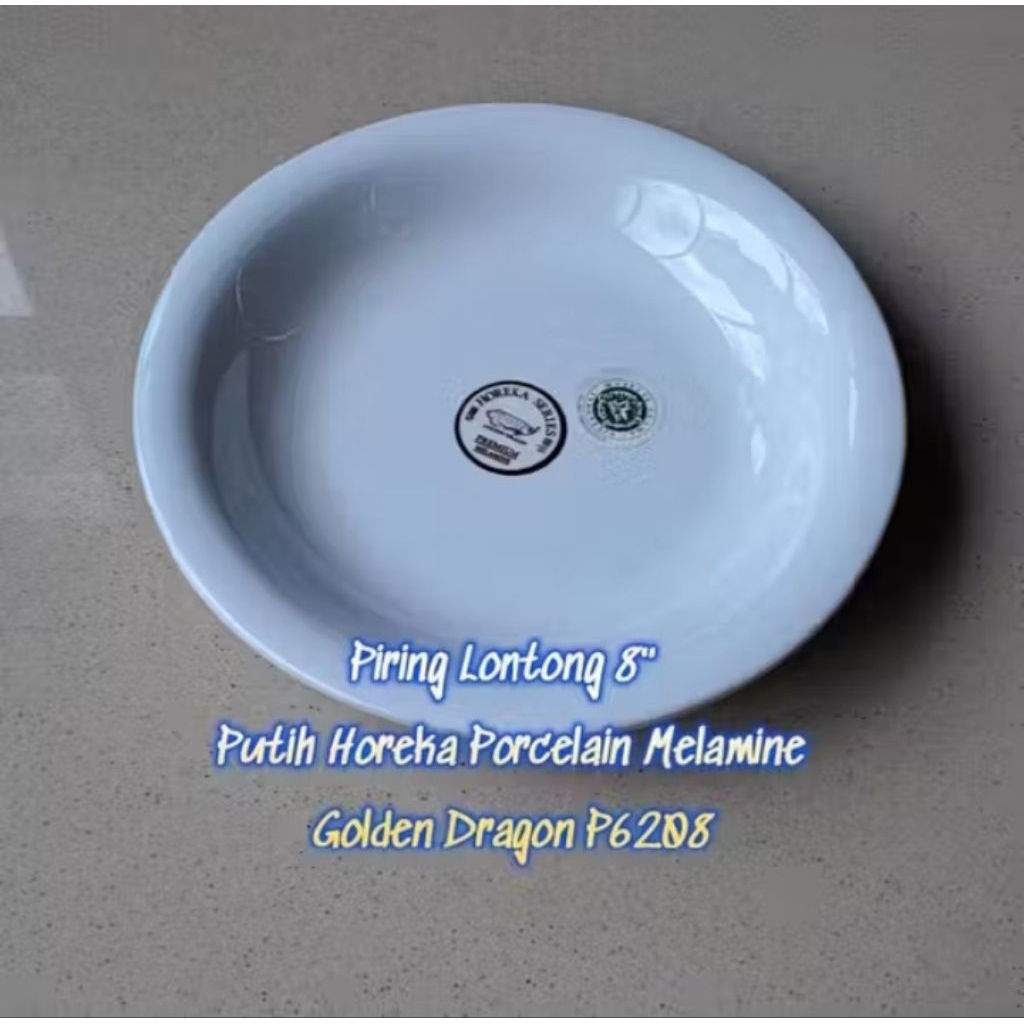Piring Lontong P6208 Horeka Melamin Golden Dragon