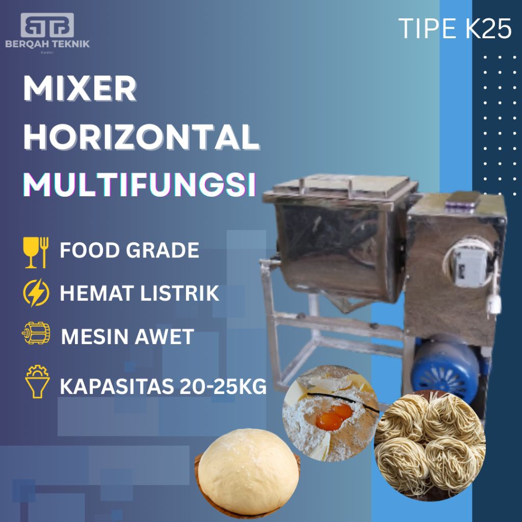 MESIN PENGADUK ADONAN CILOK CIRENG DONAT MOLEN DIMSUM MESIN PENCAMPUR ADONAN Type K 25