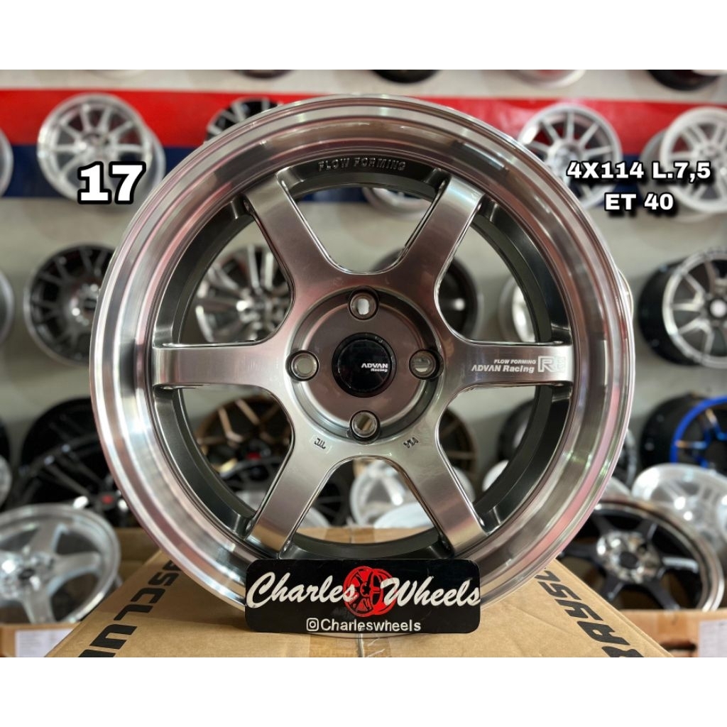 VELG ADVAN R6 RING 17 HB POLISH