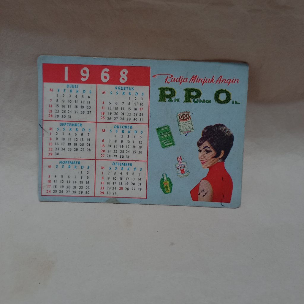 pocket kalender 12 bulan iklan PPO