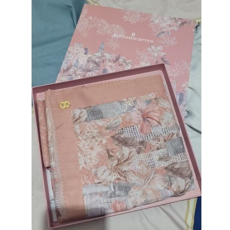 Malaya apricot buttonscarves voile