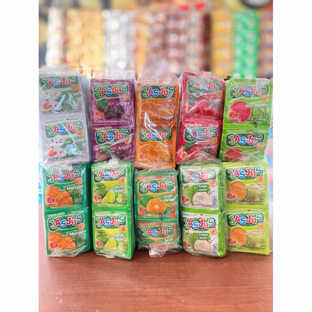 10 Sachet  1 slop 5 renteng Minuman Serbuk JasJus Rasa Buah Praktis Apaeh