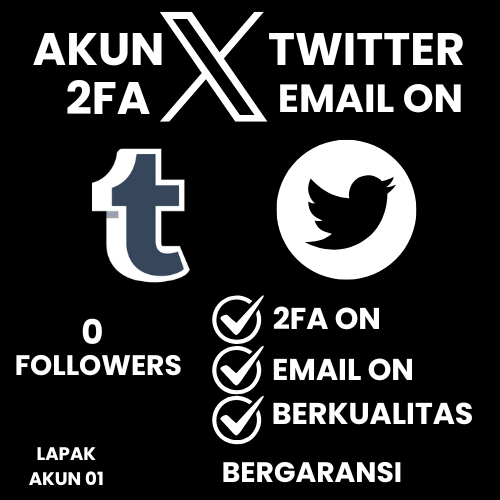 AKUN TWITTER/X – 2FA ON – FULL  AKSES LOGIN – FOLLOWERS 0–200