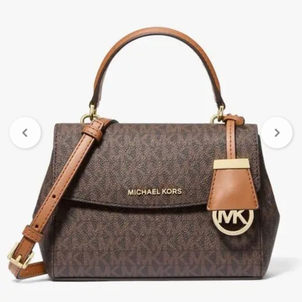 TAS Wanita MK Ava Crossbody Bag XS Kulit Signature