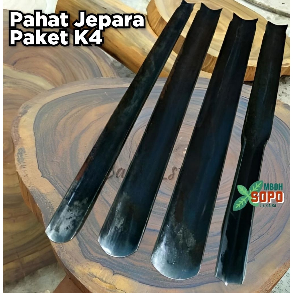 4 Pahat Jepara, Tatah Ukir 3 Kol dan 1 Coret, Pahat Bonsai Paket K4