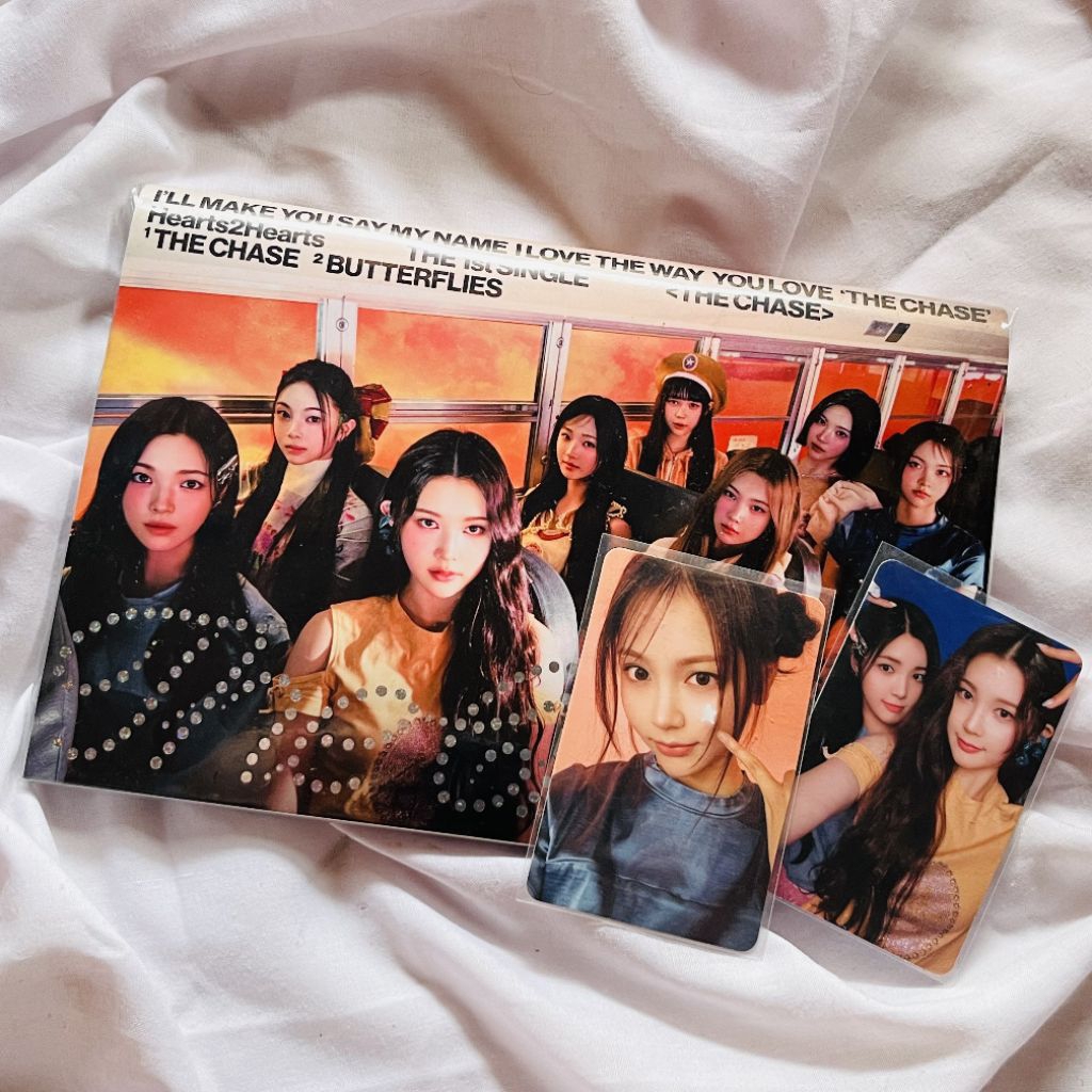 [fullset] album hearts2hearts the chase orange photobook un sealed carmen yuha ana