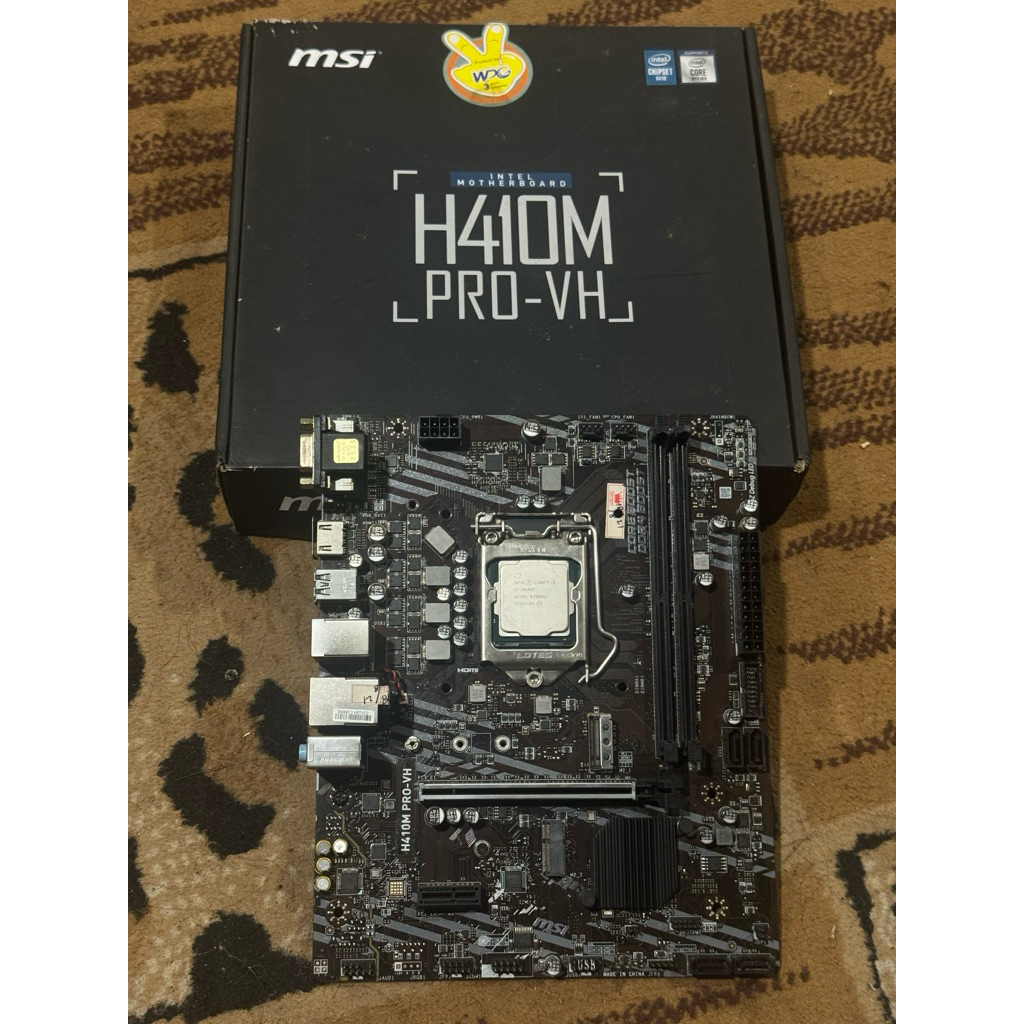 mobo h410m pro procie i3 10105f